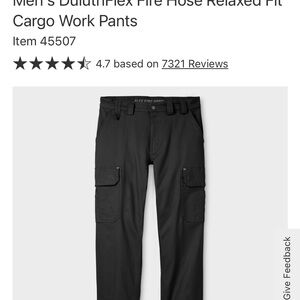 DuluthFlex Black Cargo Work Pants